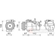 8300K216 VAN WEZEL Компрессор, кондиционер