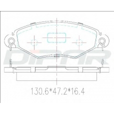 DFB3222 DITAS Комплект тормозных колодок, дисковый тормоз