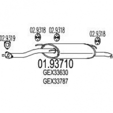01.93710 MTS Глушитель выхлопных газов конечный