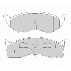 FD6713A NECTO Комплект тормозных колодок, дисковый тормоз