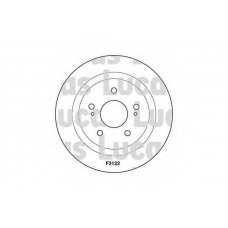 DF3122 TRW Тормозной диск