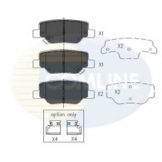CBP36010 COMLINE Комплект тормозных колодок, дисковый тормоз