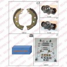 620 DELPHI Комплект тормозных колодок