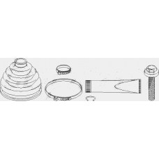 107 079 TOPRAN Комплект пылника, приводной вал