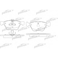 PBP1050 PATRON Комплект тормозных колодок, дисковый тормоз
