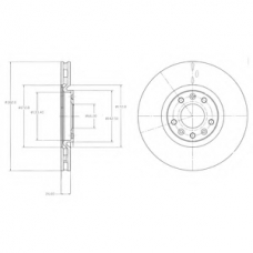 BG4457 DELPHI Тормозной диск