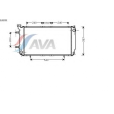 SU2035 AVA Радиатор, охлаждение двигателя