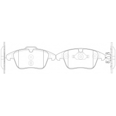 FP1306 FIT Комплект тормозных колодок, дисковый тормоз