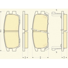 6111279 GIRLING Комплект тормозных колодок, дисковый тормоз