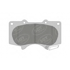 SP 328 PR SCT Комплект тормозных колодок, дисковый тормоз