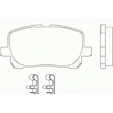 MDB2266 MINTEX Комплект тормозных колодок, дисковый тормоз