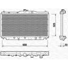 350213705000 MAGNETI MARELLI Радиатор, охлаждение двигател