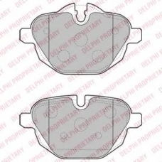 LP2162 DELPHI Комплект тормозных колодок, дисковый тормоз