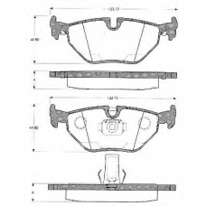 BLF928 QUINTON HAZELL Комплект тормозных колодок, дисковый тормоз
