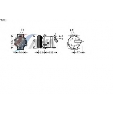 FTK334 AVA Компрессор, кондиционер