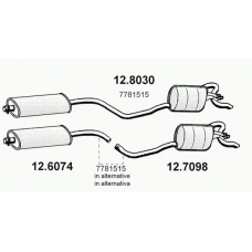 12.7098 ASSO Глушитель выхлопных газов конечный