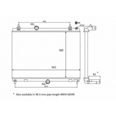 58468 NRF Радиатор, охлаждение двигателя