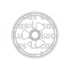 DB4184 TRW Тормозной барабан