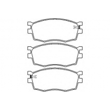 MDB2733 MINTEX Комплект тормозных колодок, дисковый тормоз
