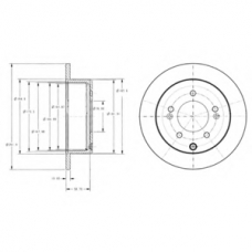 BG4327 DELPHI Тормозной диск