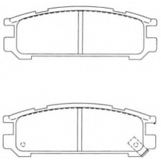 ASN-2024 AISIN Комплект тормозных колодок, дисковый тормоз