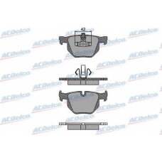 AC897181D AC Delco Комплект тормозных колодок, дисковый тормоз