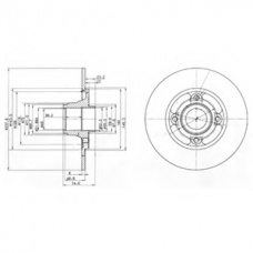 BG2702 DELPHI Тормозной диск