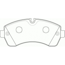 FD7580V NECTO Комплект тормозных колодок, дисковый тормоз