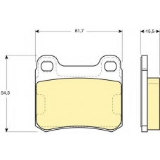 6109112 GIRLING Комплект тормозных колодок, дисковый тормоз