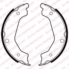 LS2043 DELPHI Комплект тормозных колодок, стояночная тормозная с