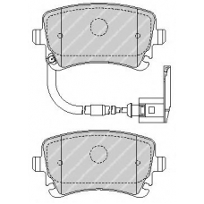 FSL1644 FERODO Комплект тормозных колодок, дисковый тормоз