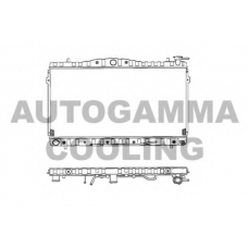 101444 AUTOGAMMA Радиатор, охлаждение двигателя