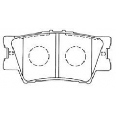 A2N130 AISIN Комплект тормозных колодок, дисковый тормоз
