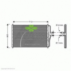 94-6005 KAGER Конденсатор, кондиционер