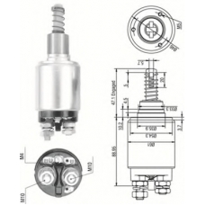 940113050257 MAGNETI MARELLI Тяговое реле, стартер