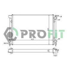 PR 9521A2 PROFIT Радиатор, охлаждение двигателя