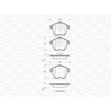 363702160379 MAGNETI MARELLI Комплект тормозных колодок, дисковый тормоз