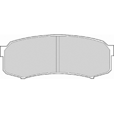 FD6698A NECTO Комплект тормозных колодок, дисковый тормоз