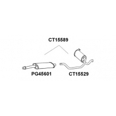 CT15589 VENEPORTE Средний глушитель выхлопных газов
