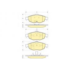 6141252 GIRLING Комплект тормозных колодок, дисковый тормоз
