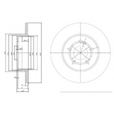 BG3089 DELPHI Тормозной диск