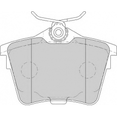FD7106A NECTO Комплект тормозных колодок, дисковый тормоз