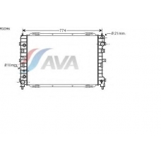FD2346 AVA Радиатор, охлаждение двигателя