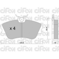 822-164-0 CIFAM Комплект тормозных колодок, дисковый тормоз