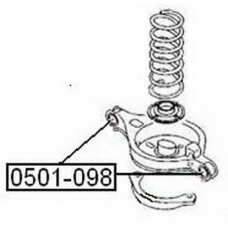 0501-098 ASVA Подвеска, рычаг независимой подвески колеса