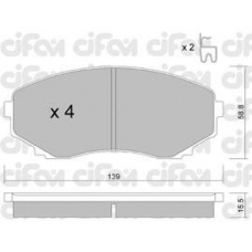 822-477-0 CIFAM Комплект тормозных колодок, дисковый тормоз