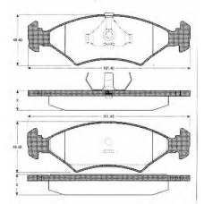 BLF161 QUINTON HAZELL Комплект тормозных колодок, дисковый тормоз