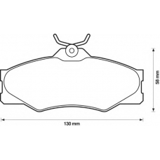 571380B BENDIX Комплект тормозных колодок, дисковый тормоз