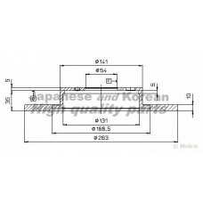 0993-4002 ASHUKI Тормозной диск
