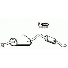 P4225 FENNO Глушитель выхлопных газов конечный